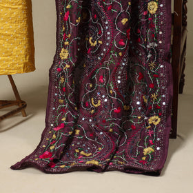 Yellow 2pc Unstitched Bandhani Dress Material with Jewellery Set