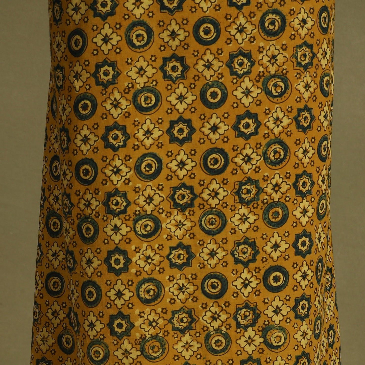 Yellow - 2pc unstitched dress material with jewellery set