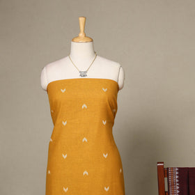 Yellow - 2pc unstitched jacquard dress material