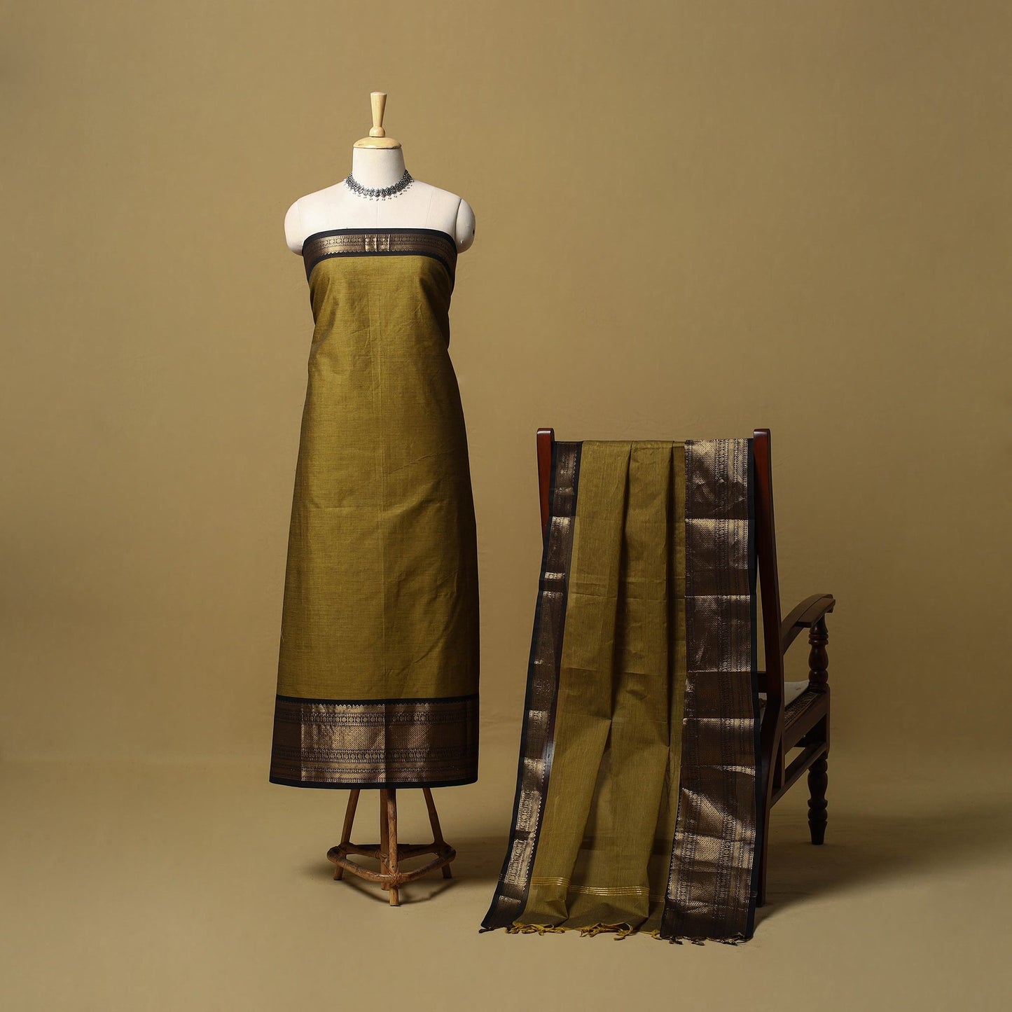 2pc unstitched kandangi chettinad cotton dress material 15