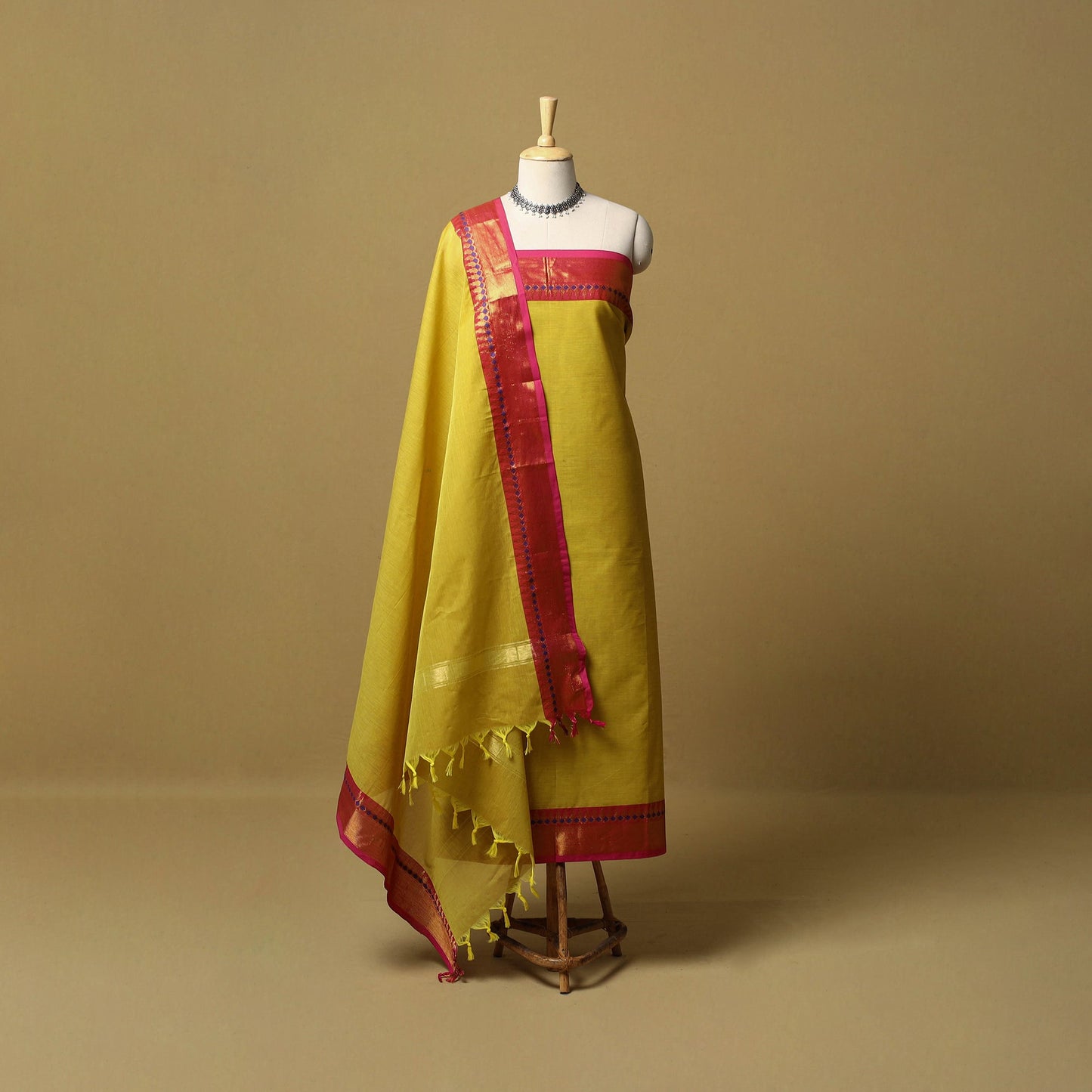 2pc unstitched kandangi chettinad cotton dress material 19