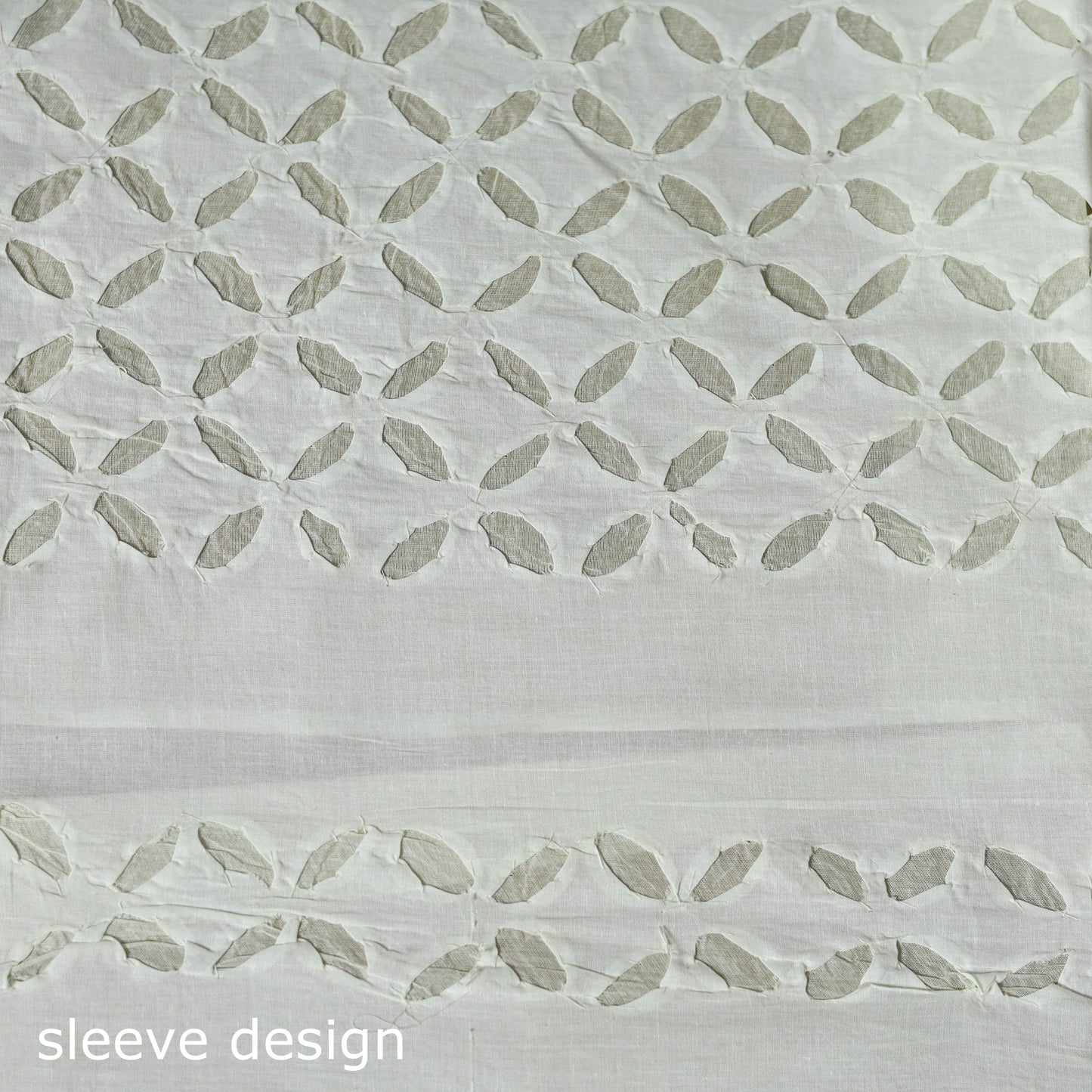 Yellow - 3pc cotton unstitched barmer applique cut work