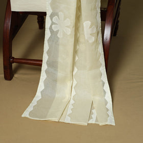 Yellow - 3pc cotton unstitched barmer applique cut work