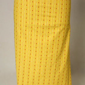 Yellow - 3pc cotton unstitched jacquard dress material 39