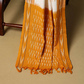 Yellow - 3pc handloom cotton unstitched pochampally ikat