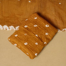 Blue - 3pc kutch tie-dye satin cotton bandhani unstitched