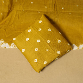 3pc kutch tie-dye satin cotton unstitched bandhani dress