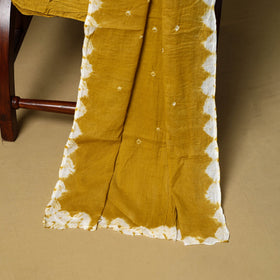 3pc kutch tie-dye satin cotton unstitched bandhani dress