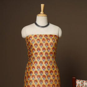 3pc maheshwari silk unstitched hand sanganeri dress