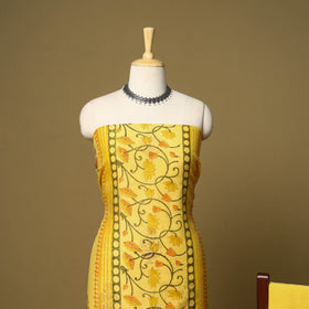 3pc mul chanderi handloom unstitched sanganeri dress