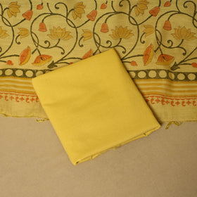 3pc mul chanderi handloom unstitched sanganeri dress