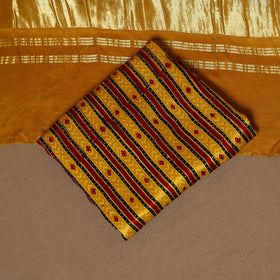 Yellow - 3pc natural dyed unstitched modal silk dress