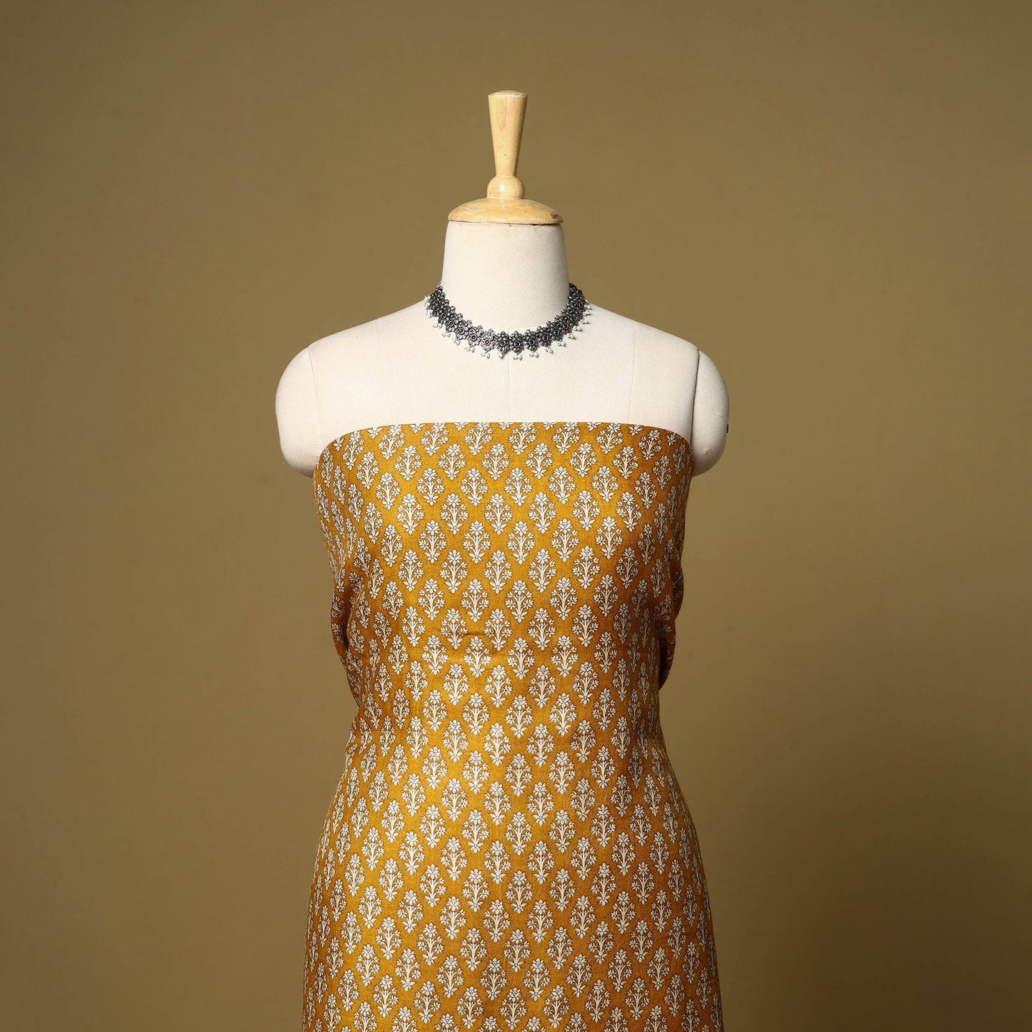 3pc pashmina wool handloom unstitched sanganeri dress