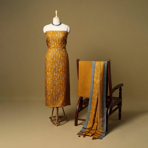 3pc pashmina wool handloom unstitched sanganeri dress