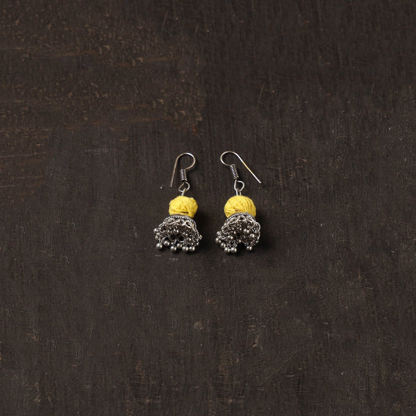 Afiya german silver jhumki earrings - handcrafted