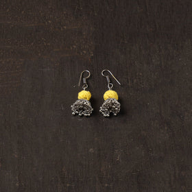 Afiya german silver jhumki earrings - handcrafted