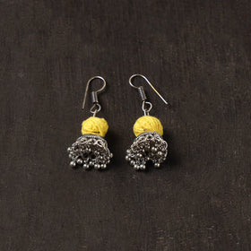 Afiya german silver jhumki earrings - handcrafted