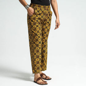 Buy Ajrakh Block Printed Cotton Elasticated Pant Online at iTokri.com