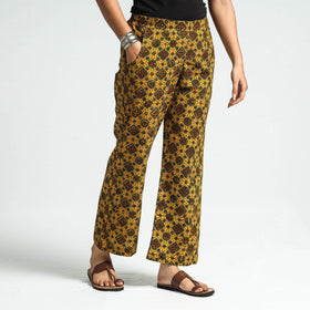 Buy Ajrakh Block Printed Cotton Elasticated Pant Online at iTokri.com