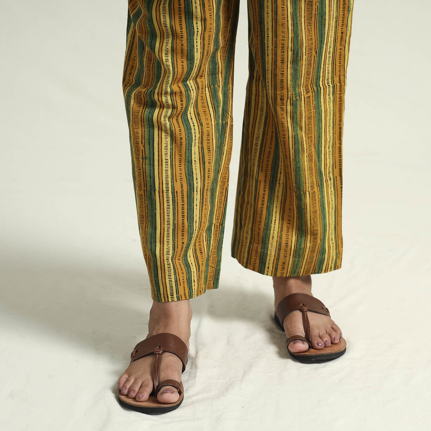 Buy Ajrakh Block Printed Cotton Kurta with Palazzo Set Online at iTokri.com