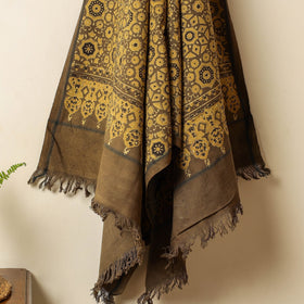 Buy Block Print Cotton Ajrakh Handloom Towel