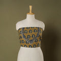 Ajrakh Print Hand Embroidery Cotton Blouse Piece