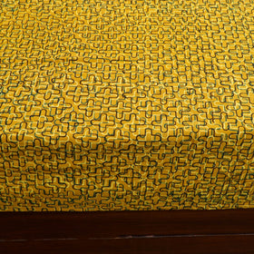 Buy Ajrakh Print with Kalamkari Patch Cotton Bedsheet Set