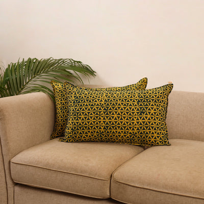 Akola cotton pillow covers (set of 2) 06 - handcrafted