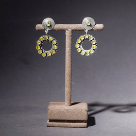  Antique Finish Oxidised German Silver Earrings 