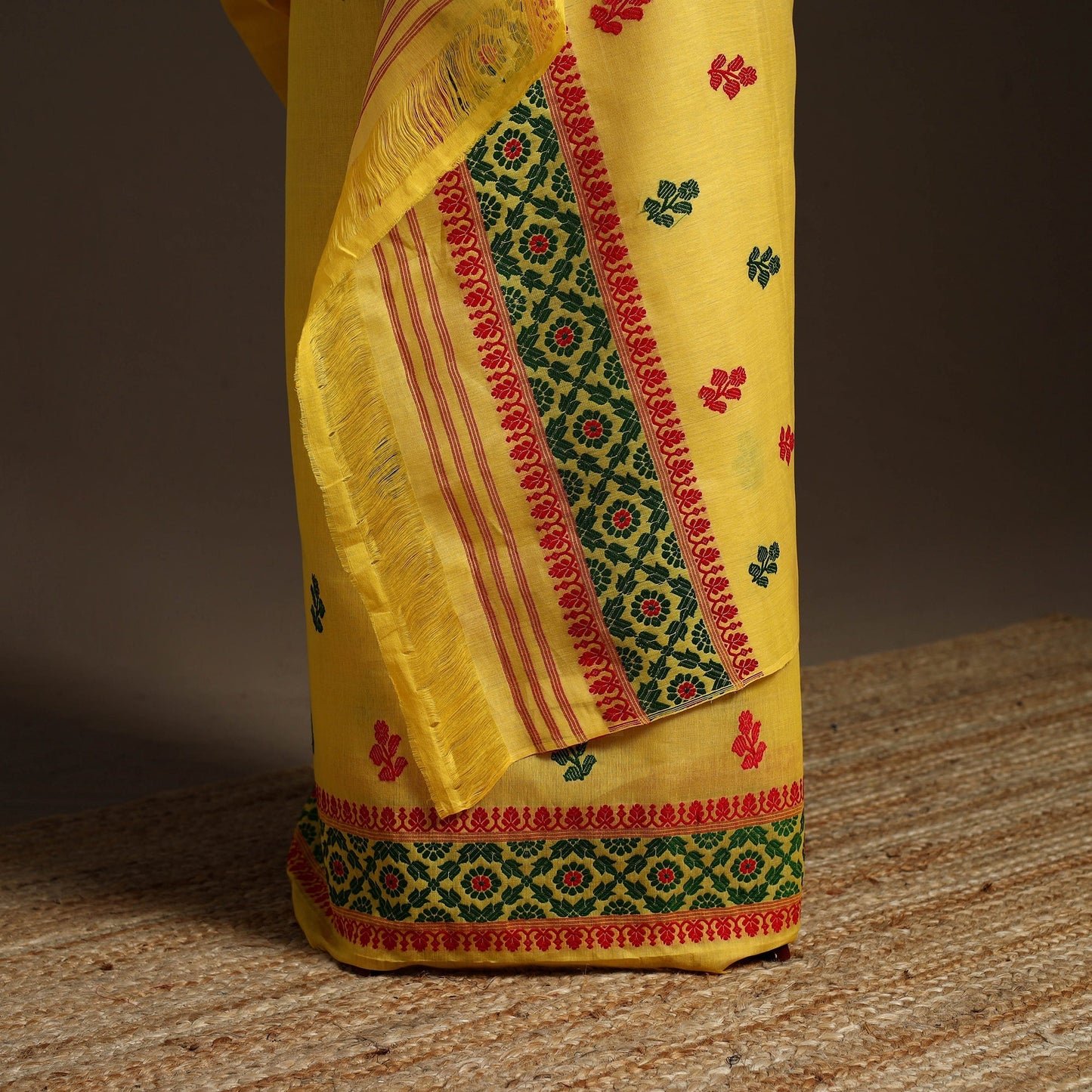 Assam handloom silk cotton mekhela chador with blouse piece