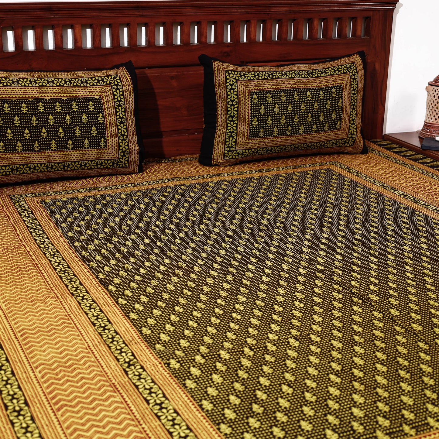  Bagh Block Printed Cotton Bedcover 
