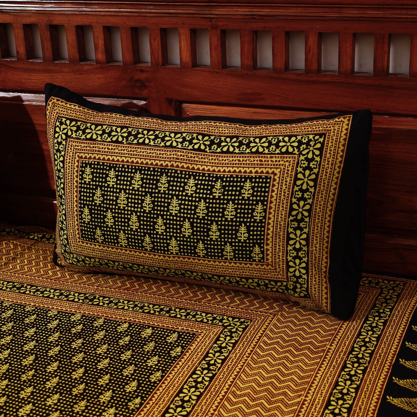  Bagh Block Printed Cotton Bedcover 