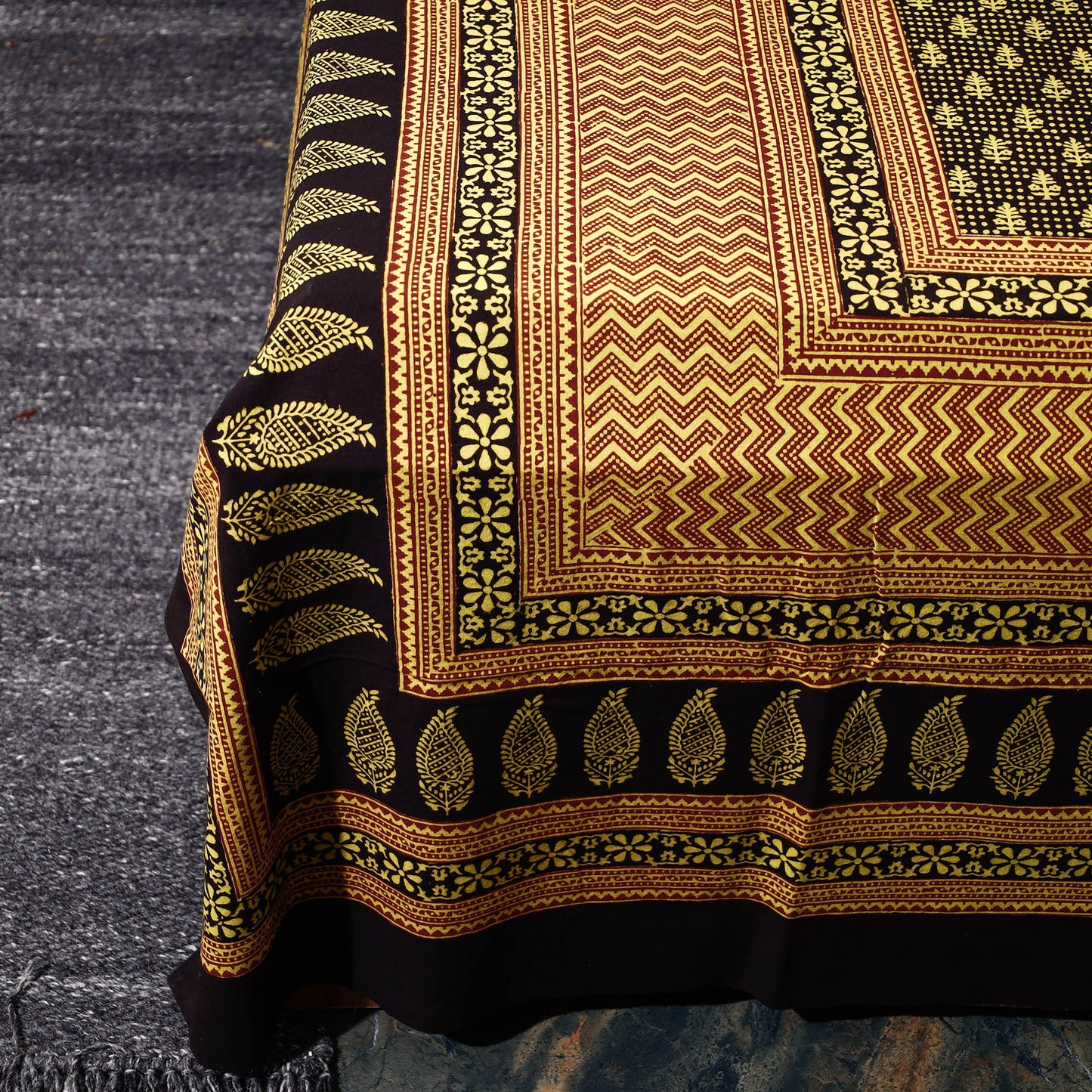  Bagh Block Printed Cotton Bedcover 