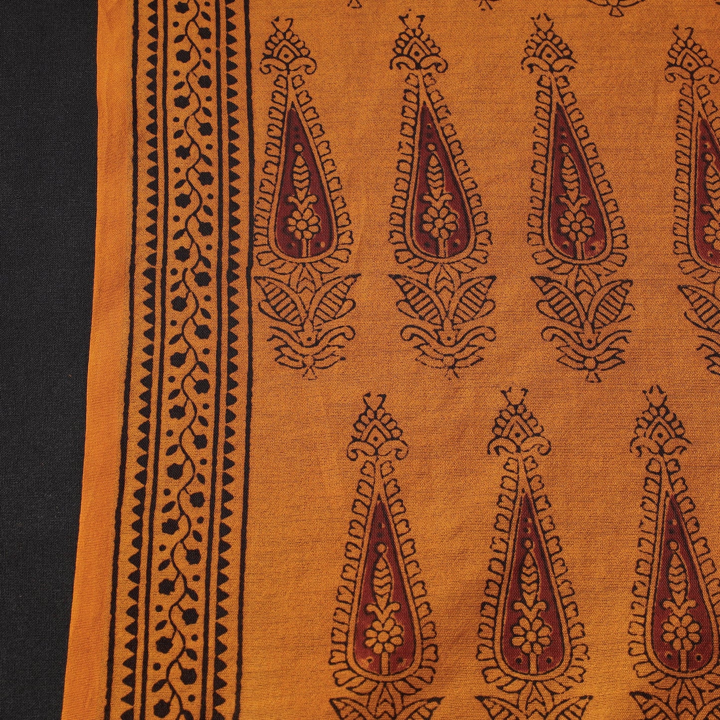  Bagh Hand Block Printed Chanderi Silk Handloom Fabric 