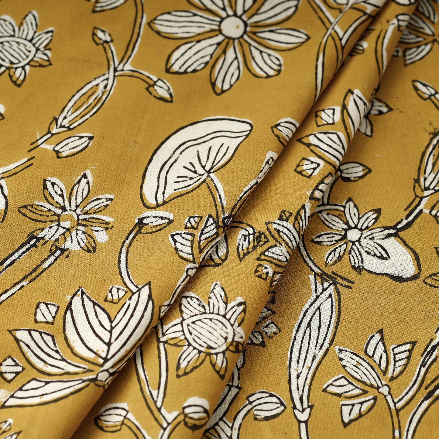 Traditional Bagru Print Fabric from Rajasthan