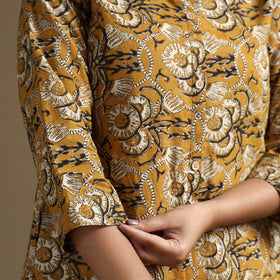  Bagru Hand Block Printed Cotton Long Kurta 