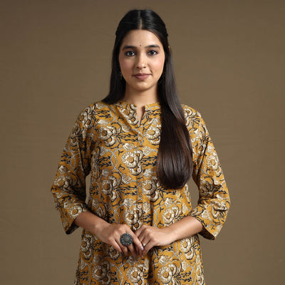  Bagru Hand Block Printed Cotton Long Kurta 