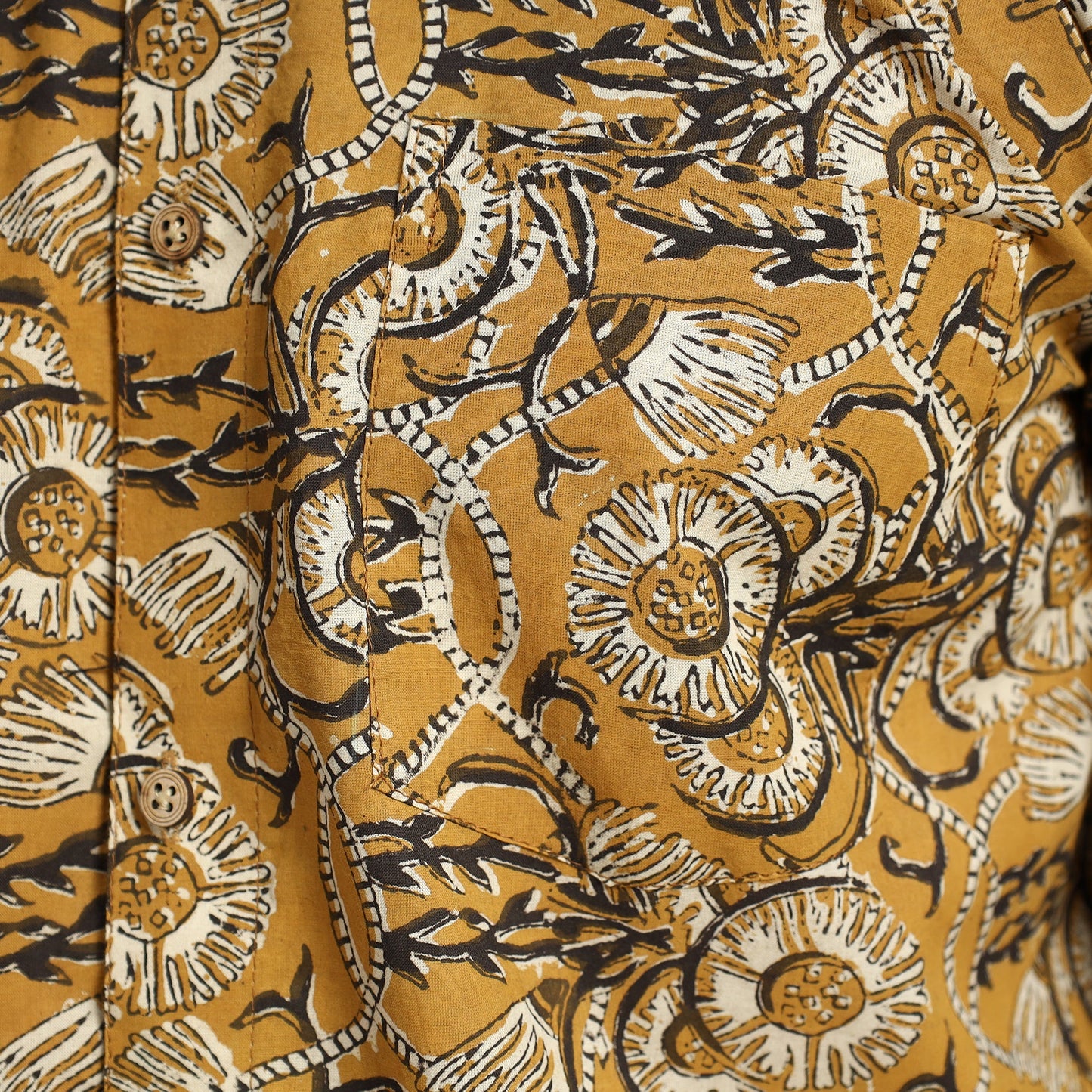 Buy Bagru Hand Block Printed Cotton Men Half Sleeve Shirt Online at iTokri.com