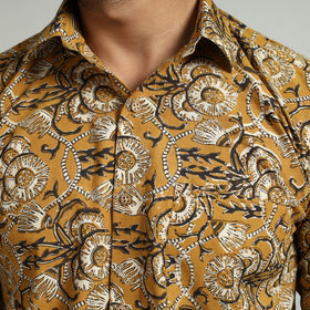 Buy Bagru Hand Block Printed Cotton Men Half Sleeve Shirt Online at iTokri.com