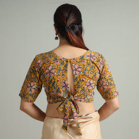 Buy Bagru Kalamkari Block Printed Cotton Stitched Blouse 10 