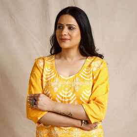 bandhani kurta set 