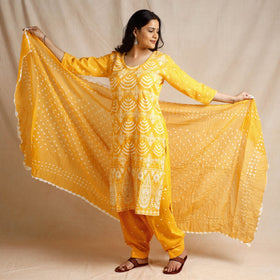 bandhani kurta set 