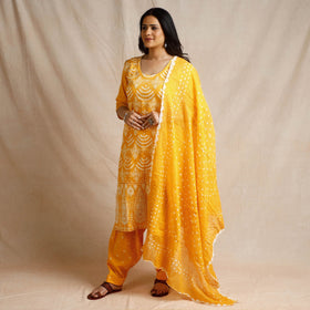 bandhani kurta set 