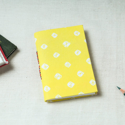  Bandhani Fabric Cover Handmade Paper Notebook 
