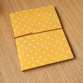 Bandhani fabric cover handmade paper photo album (12 x 10