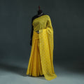 Bandhani tie-dye kota doria cotton saree 18 - handcrafted