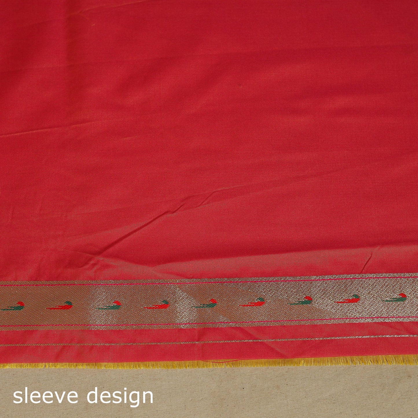 Yellow - bangalore silk paithani saree 05 - handcrafted