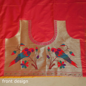 Yellow - bangalore silk paithani saree 05 - handcrafted