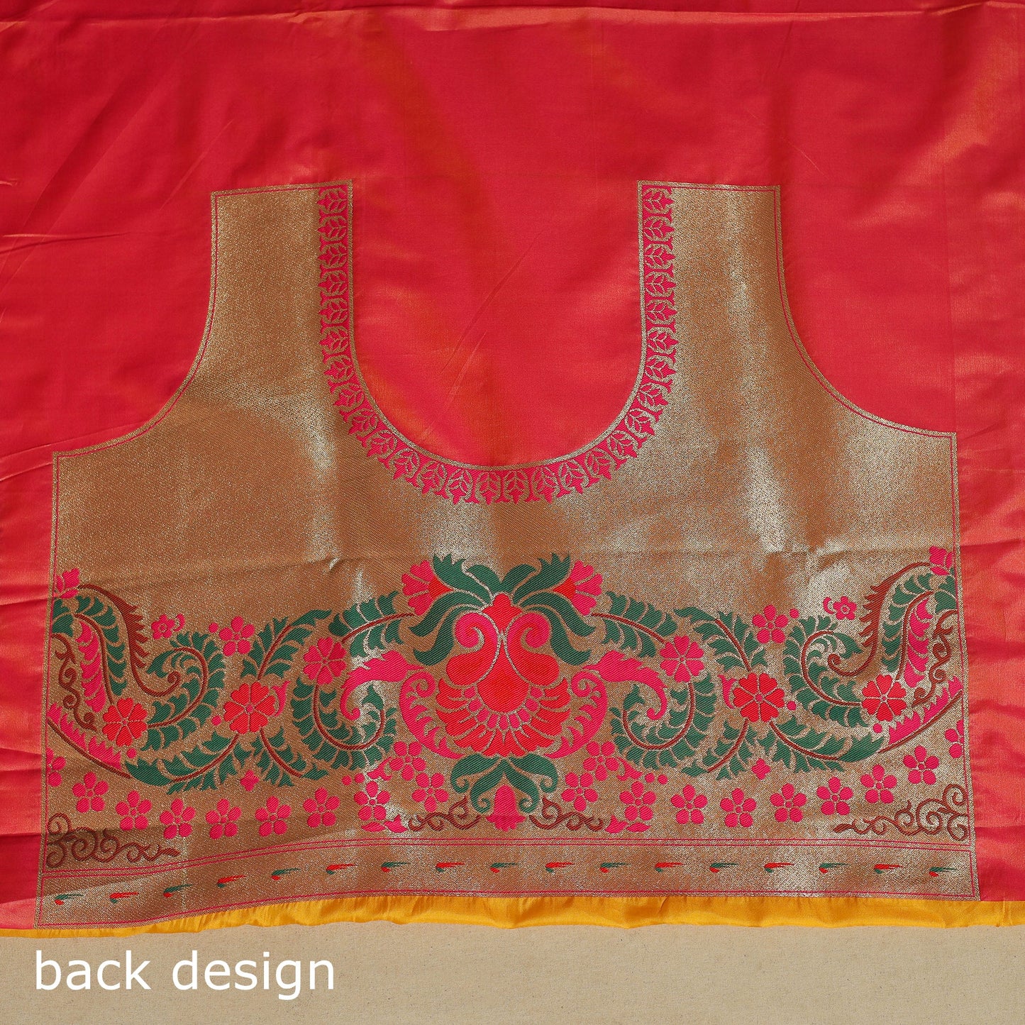 Yellow - bangalore silk paithani saree 05 - handcrafted