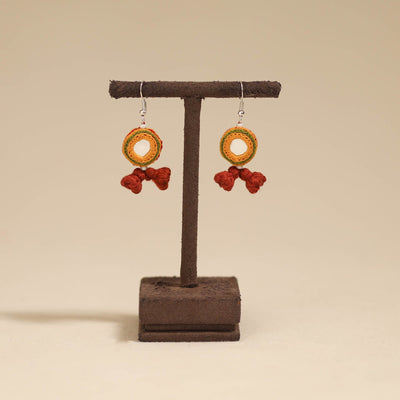 Banjara embroidery mirror work handmade earrings 04